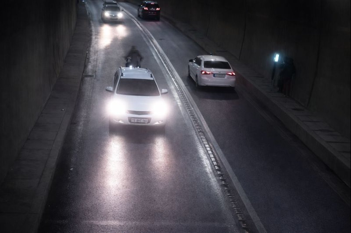 Amasya'da Tünelde Motosiklet Kazası